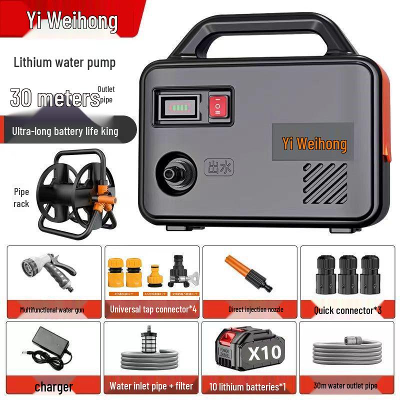 Rechargeable Water Pump for Agricultural and Garden Irrigation Systems