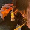 Hair Stick Women Vintage Traditional Chinese Palace Lantern Shape Pendant Faux Pearl Fork Decor Tassel Stainless Exquisite Forks Hanfu Dress Prop Lady