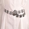 New Women's Retro Waist Chain, Ethnic Style Fashion Decorative Belly Dance Metal Belt, Women's Dress Waist Seal