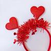 Hair Hoop Romantic Red Heart Decor Headband Valentine Day Weddings Parties Express Love Gift Hair Accessory