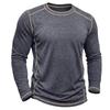 Men's Retro Long Sleeve T-Shirt Casual Soft Basic Tee for Daily Streetwear Outdoor Breathable Spring Autumn Tops