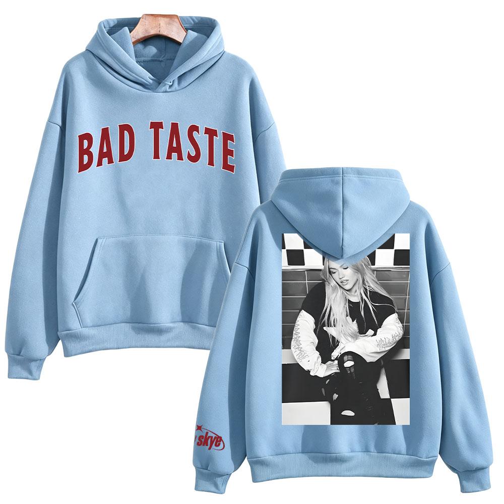Freya Skye Bad Taste Photo Hoodie Unisex Vintage Graphic Print Long Sleeve Clothes Casual Streetwear Fan Gift Tops Sweatshirts