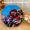 8‑Rib Automatic Umbrella, Friday Night Funkin Design Foldable Umbrella for Sun Rain Protection Travel