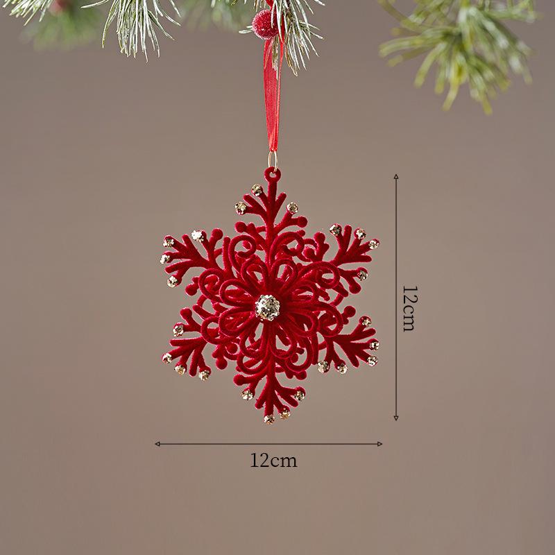 8CM Red Christmas Tree Ornament Ball with Print Design