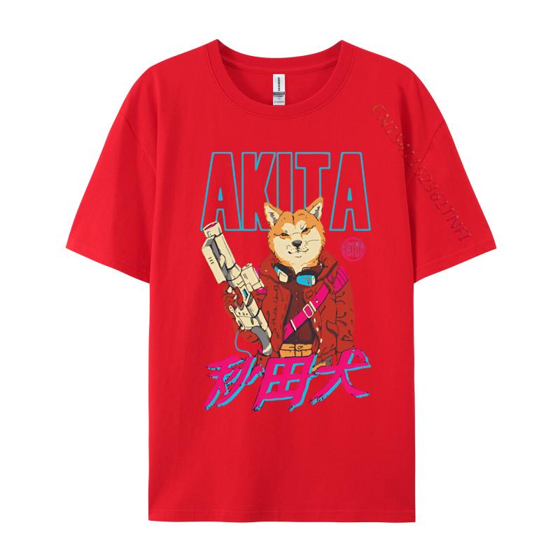 Adult Latest Printing Tops  Tees Cotton Top Tshirts Akita Neo Tokyo Tshirt Vintage Tshirt Brand T Shirt