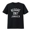 Reggae 1967 Jamaica Print T Shirt for Retro Style Casual Vintage Washed Top For Everyday Wear Versatile Homme Graphic Fashion