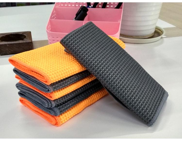 

2pc Ultra Fine Fiber Car Towel, Car Wash Towel, Cloth, 40 * 40cm One Size