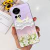 For Huawei Nova 12 Pro Nova12 Lite Nova 11i Case Transparent Soft Slim TPU Silicone Cover Bumper Nova12 Nova11i Astronaut Flower