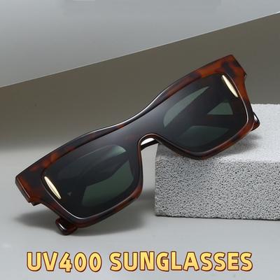 Latest Personalized Square Sun Glasses Classic Transparent Patchwork Color Trendy Vintage Sun Glasses for For Gents and For Ladies UV400