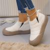 Women Ankle Boots Plush Rubber Thick Sole Winter Boots Outdoor Non-Slip Comfort Warm Walking Cotton Shoes Fashion Snow Boots