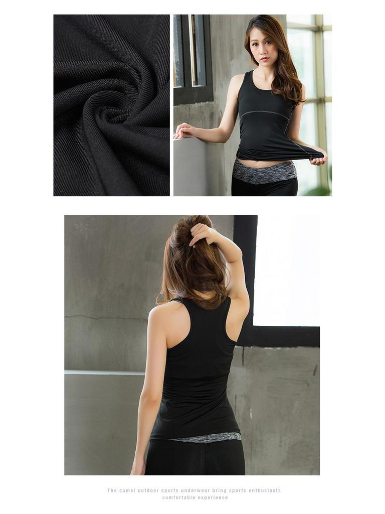 Women's Sport PRO Tights & Quick-Dry Vest Fitness Suit - Running, Yoga, Training