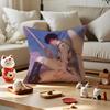 Angel Digital Art Cool Cushion Cover Anti-Dustmite Pillowcase Invisible Zipper Silky Short Plush Sofa Cushion Cover
