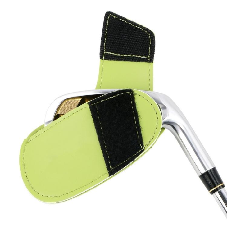 1Pc PU Leather Golf Iron Head Protective Cover Waterproof Golf Iron Head Cover Golf Accessories Gift for Golfers