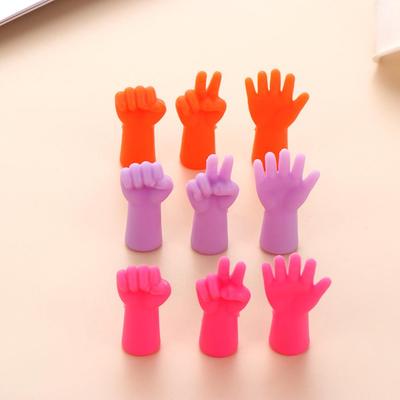 Rubber Gesture Mix Shaped Weave Stopper Needle Tip Knitting Needles Stitch Protectors Sewing Tools