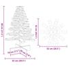 Wooden Christmas Tree for Decoration 80 Cm Solid Pine Wood