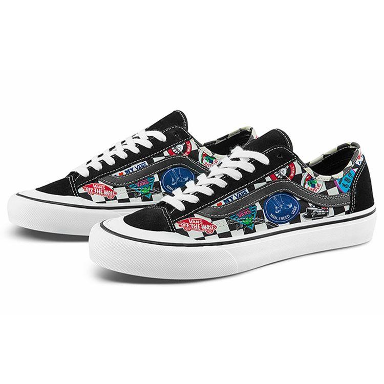 Vans Style 36 Series Canvas Fun Logo Casual Low-Top Skate Shoes Unisex Sneaker Black VN0A3MVL3P0