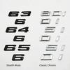 3D Gloss Black Chrome 630i 640i 650i Rear Trunk Emblem Letter Badge Sticker For BMW 6 Series E63 F06 F12 Car Styling Accessories Ab2