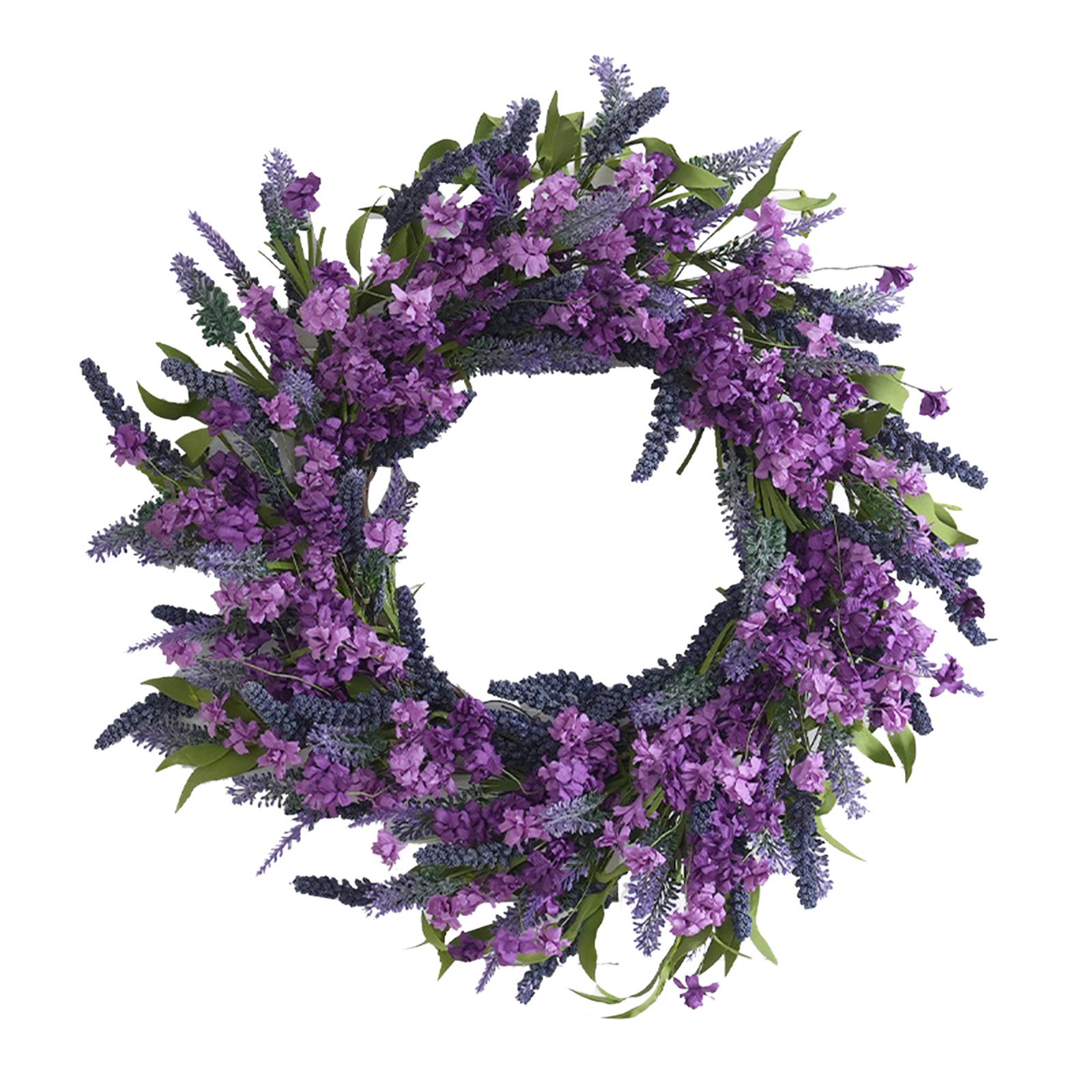 Весенний и летний цветочный венок Настенное/дверное подвесное украшение Симуляция Искусственный цветочный венок Украшение Настенное/дверное подвесное украшение