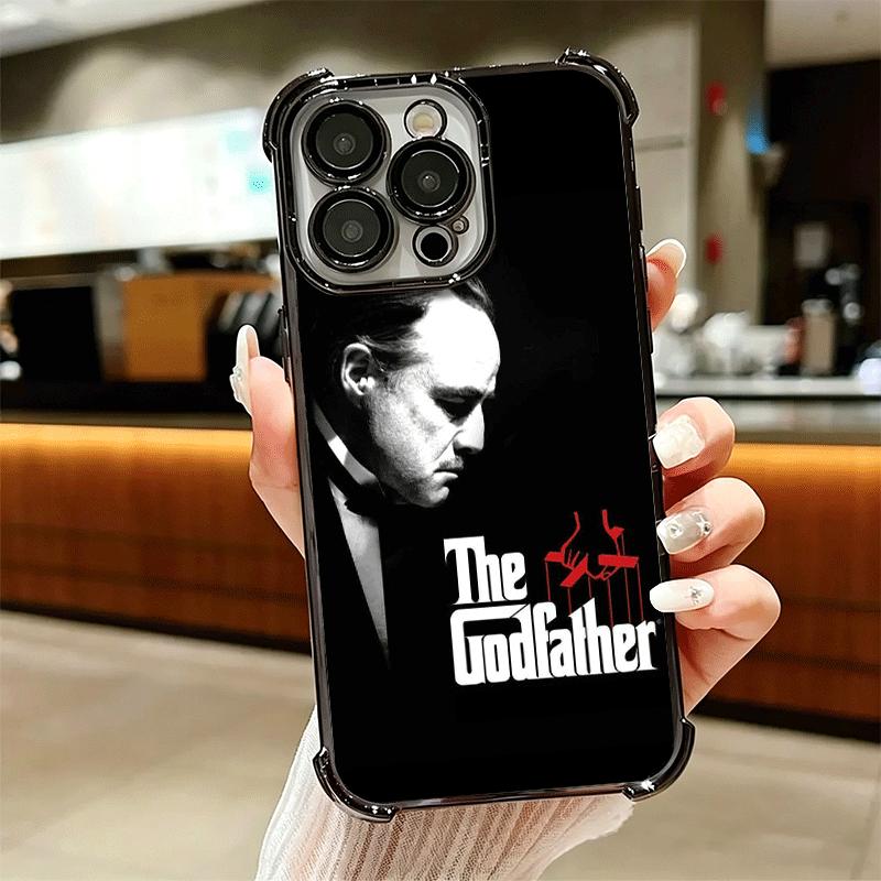 The Godfather TV Plating Phone Case For Iphone 16 17 Pro Max Air 16E 14 15 Plus 12 13 Mini Anti-Fall Airabag Cover