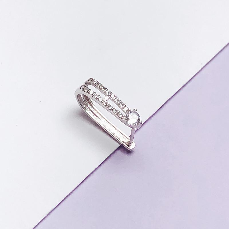 

Защитный клип из стерлингового серебра 925 пробы для подвесок среднего размера из кристалла и нефрита платиновый