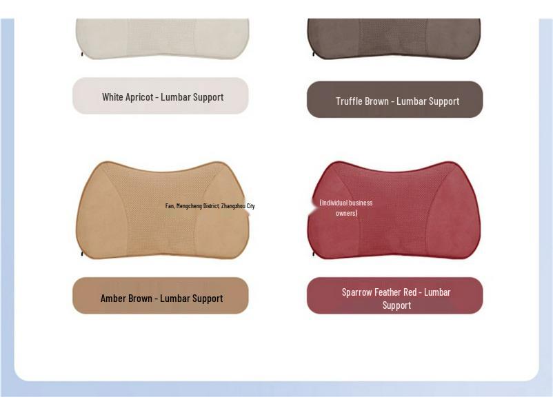 Zhijie R7/S7 Universal Aviation Headrest Neck Pillow with Lumbar Support and Fan.
