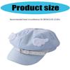 Trendy Wing Embellished Beret Hat Unique Wing Beret Hat Large Border Hat for Casual Outings or Art Exhibitions