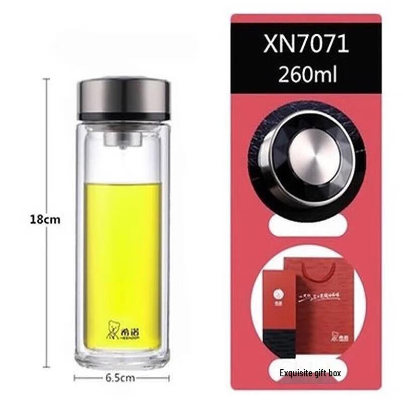 Xinuo Double-Wall Glass Tea Infuser Bottle