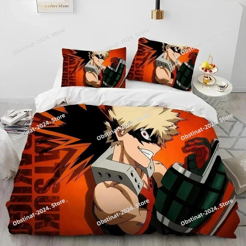 3D Anime My Hero Academia Izuku Deku Bedding Set Printed single Comforter Quilt Duvet Cover Pillow Case 3 Pieces Kids Adult Size