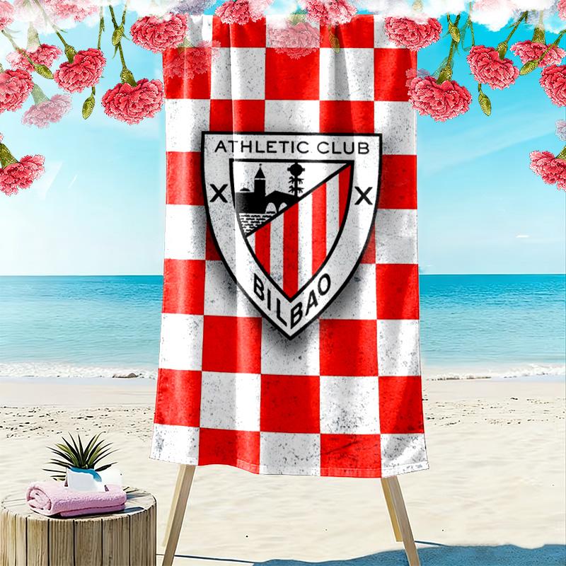 Athletic Club de Bilbao Print Beach Towel, Large Soft Quick Dry Towel for Beach Camping Swimming