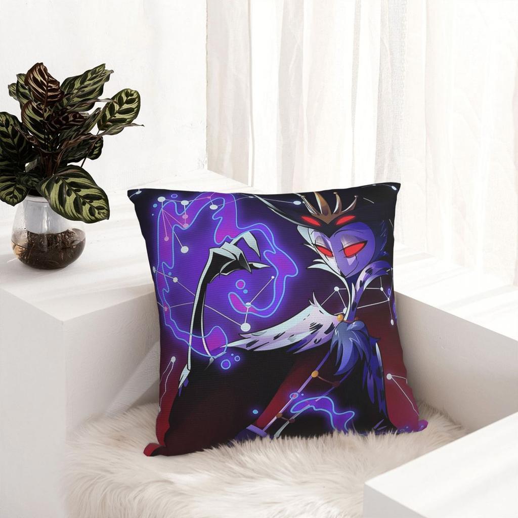 Helluva Boss Cartoon Square Pillowcase Cushion Cover Pillow Case Throw Pillow Cover for Home Bedroom Car