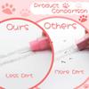 Benvo 4Pcs Sliding Retractable Pencil Erasers with Cat Paw Plastic Sleeve Cute Jelly Erasers for School Office Clean Erase Rubber(Gradient Color)