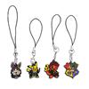 4pcs Pokemon Keychain Set Cute Cartoon Character Keyring Bag Mobile Phone Pendant Fans Party Gift Accessories