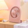 3 Speed Ultra Thin USB Rechargeable Desktop Fan Quiet Operation Energy Saving for Office Desk Use