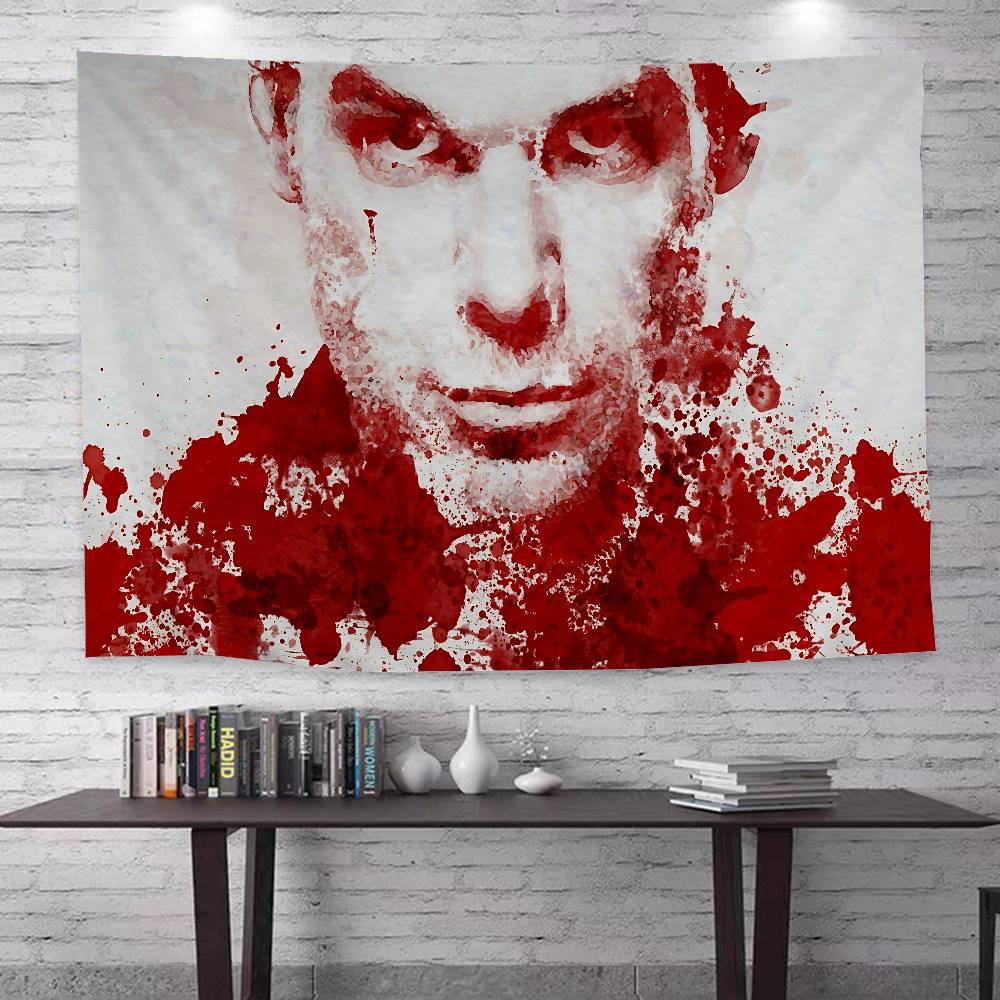 Horror TV Show Dexter Anime Tapestry Hanging Tarot Hippie Wall Rugs Dorm Home Decor