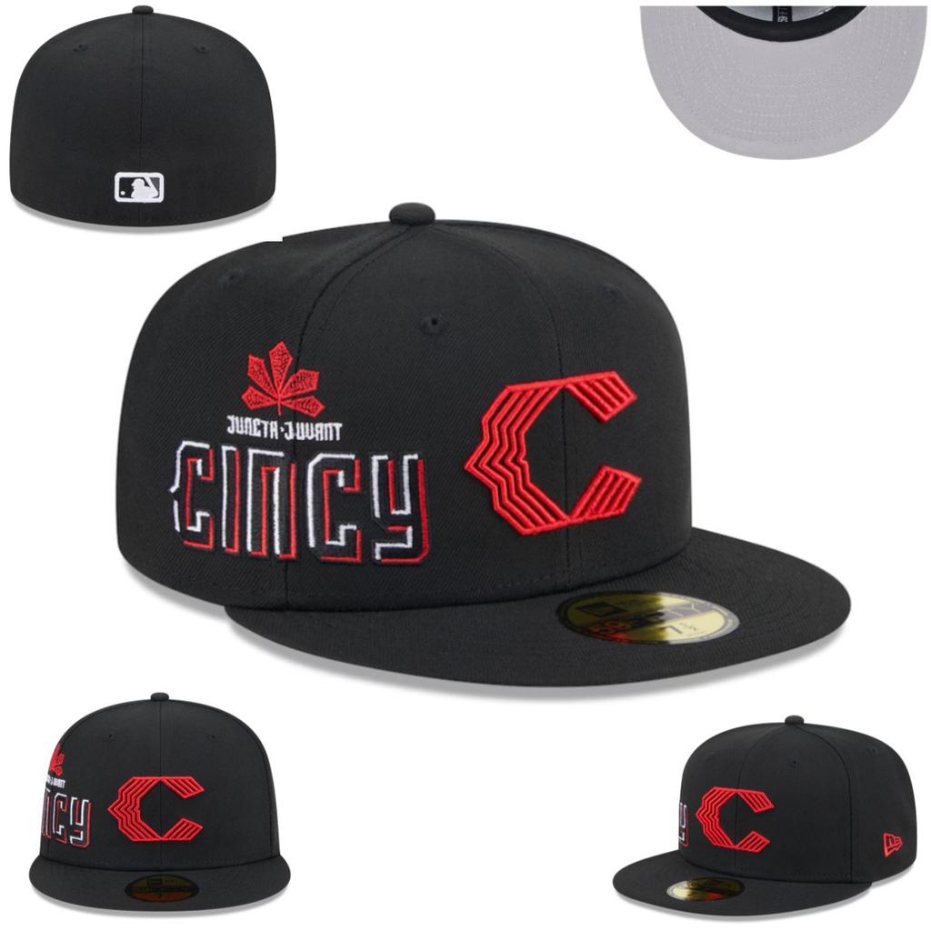 Cincinnati Red, Side Label, Team Size Cap, Closed Cap, Baseball Cap, Sun Hat, Embroidered Cap