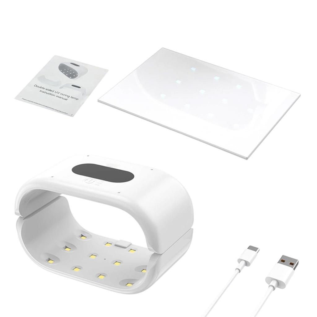 Lâmpada de Cura de Resina UV Dupla Face Endurecedor de Resina UV Para Fabricação de Joias e Artesanato DIY Com Endurecimento Rápido Bidirecional