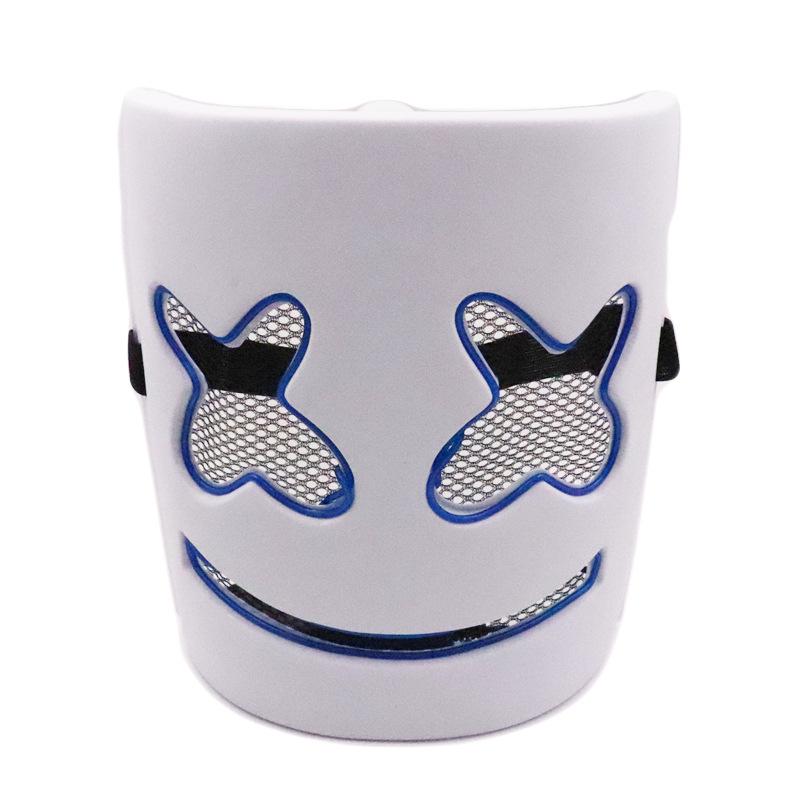 Marshmello LED Glowing Mask for EDM Festivals & Halloween.