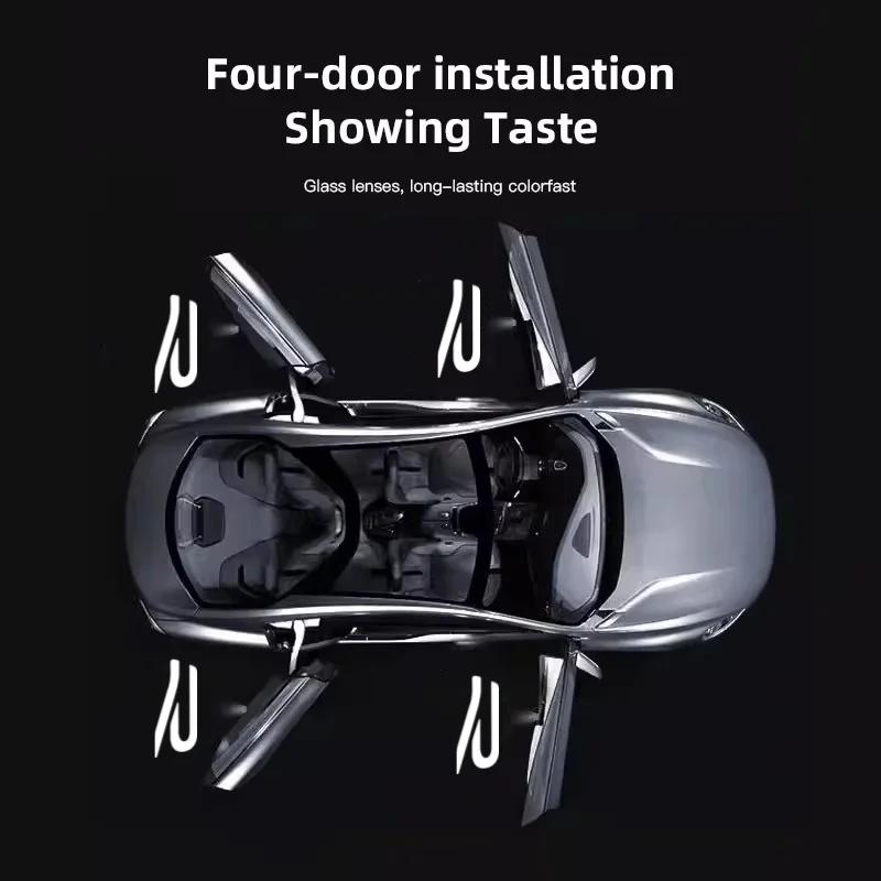 2025 Hot Car Door Welcome Light Logo Projector Lights Accessories for Volkswagen Rline R Passat GOLF 4 5 6 7 8 GTI POLO Touareg