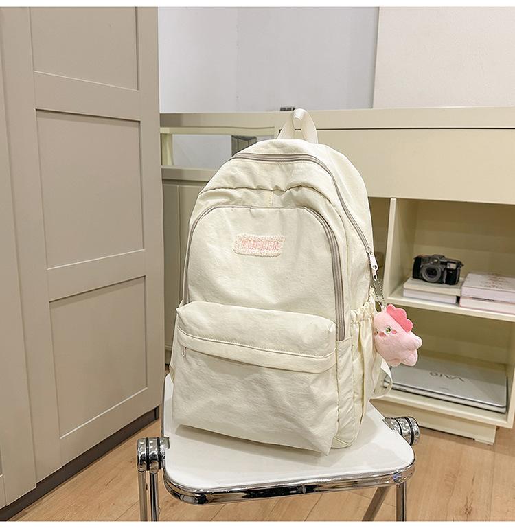 Schoolbag High Value Ins Style Schoolbag Female Junior High School Girl High School College Student Backpack Lightweight Simple Small Fresh Backpack