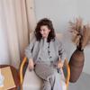 Autumn and Winter Women's Cardigan Sweater Vest Pants Three Piece Set