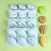 6 Cavity Nuts Silicone Mold Food Grade Silicone Heat Resistant Pistachio Baking Mold Flexible BPA Free French Pastry Mold