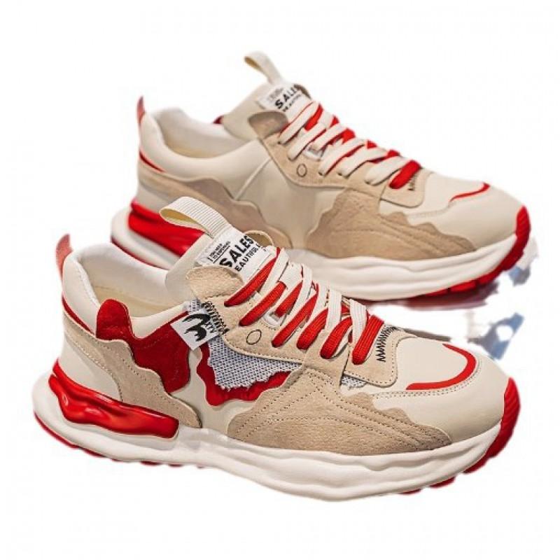 Men's Shoes High-end Versatile Casual Sports Running Anti Slip Dissolving Thick Sole Height Increasing Forrest Gump Dad