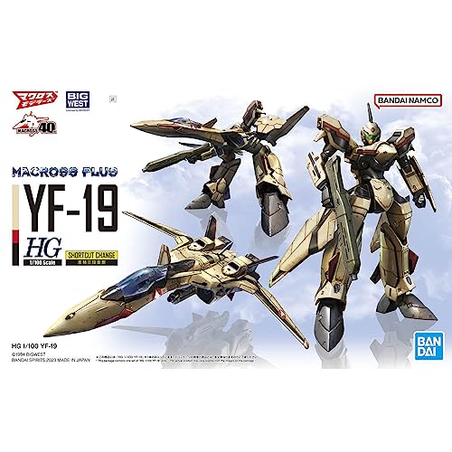 1/100 Scale YF-19 Macross Plus Color-Coded Model Kit