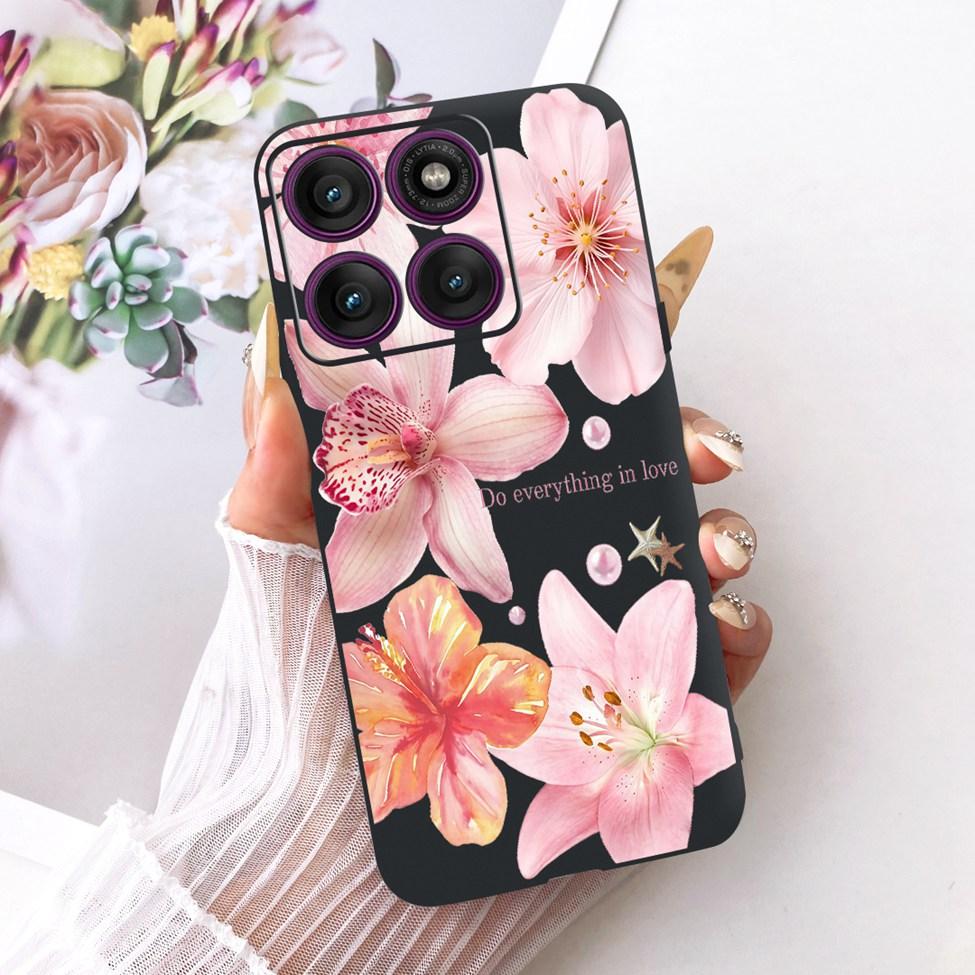 Case For Motorola Edge 60 Pro Cover XT2507-1 Fashion Cute Cat Funny Painted Bumper For Moto Edge 60 Pro Casing
