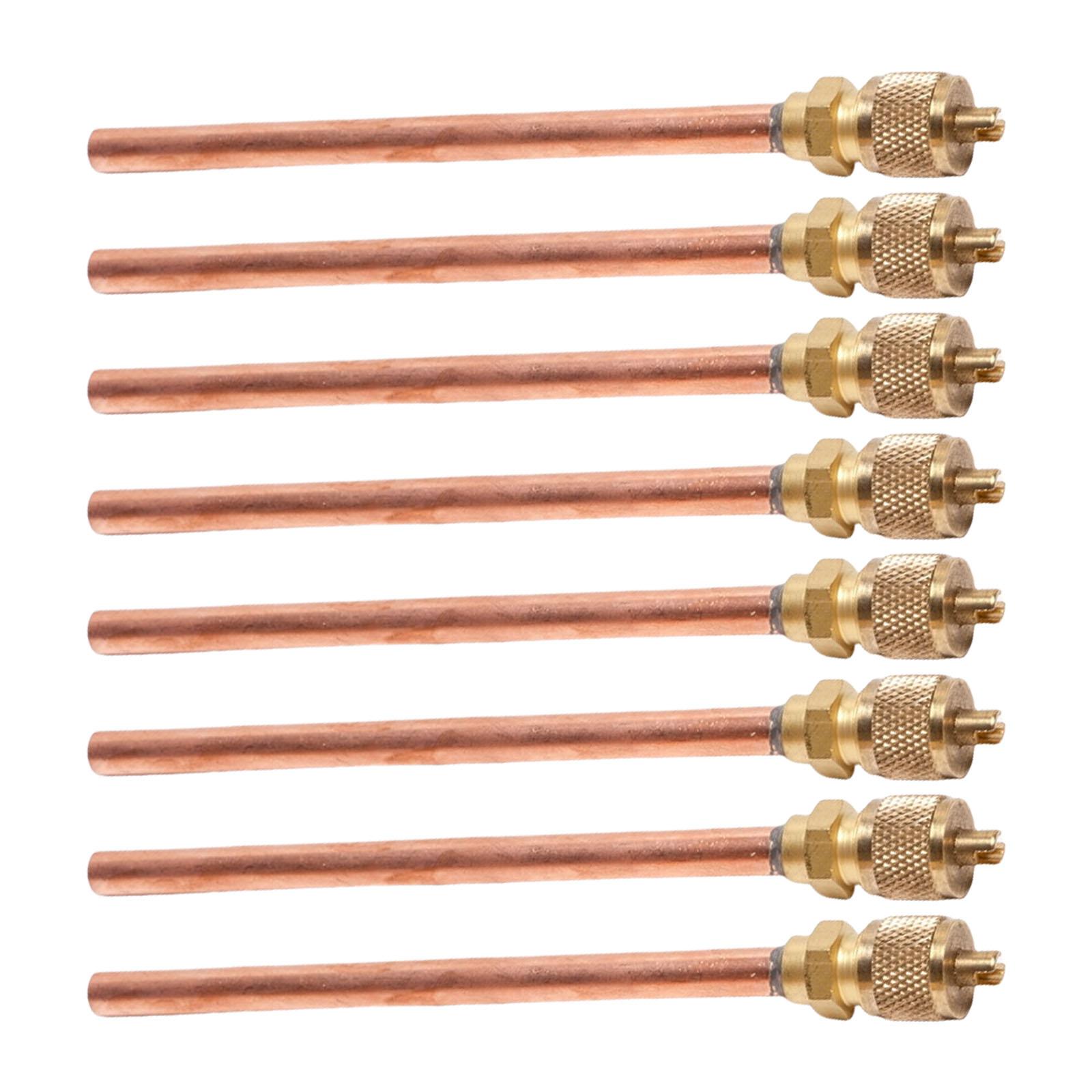 

8 Pack Air Conditioning System Repair Valves Air Conditioning Maintenance Tool Metal Texture for Air Conditioning A