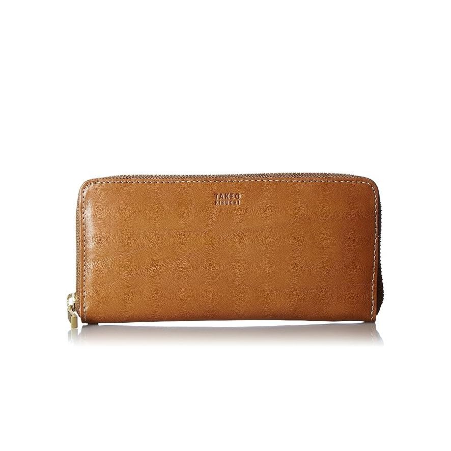 

Long Round Zipper Type Area 266617 Camel [Takeokikuchi] Wallet, Wallet, Men s