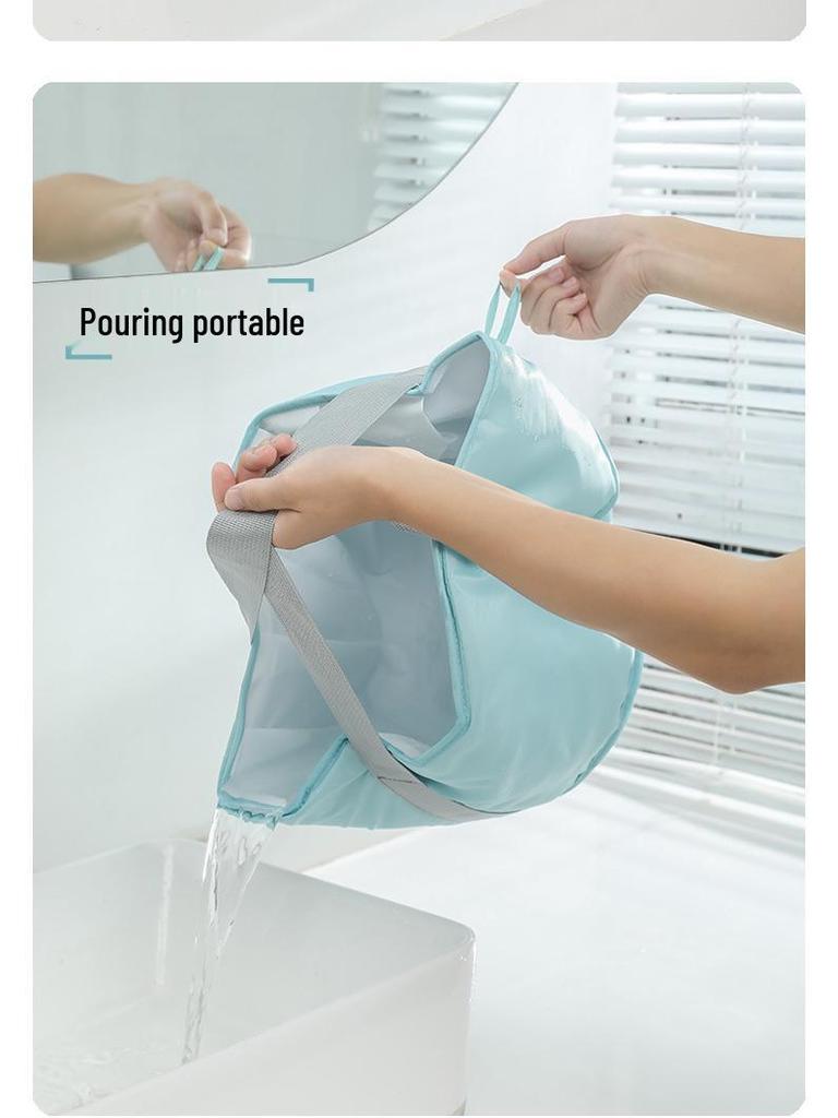 Winter Portable Multifunctional Foot Bath Bucket - Insulated & Foldable for Home or Dorm Use