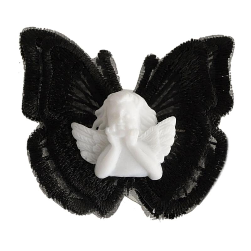 Vintage Dark Hairpin Steampunk Skeleton for Head Hair Clip Angel for Butterfly Headdress Hair Accessories for Performanc