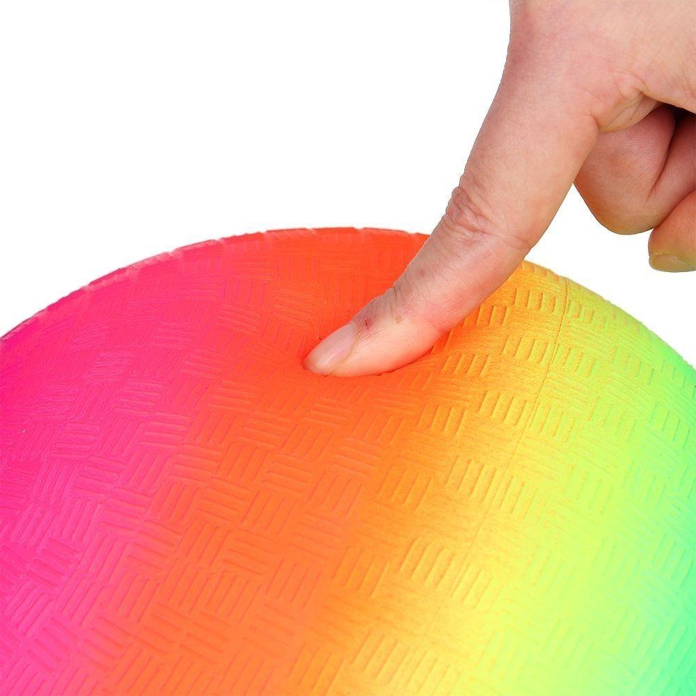 Toy Water Game Balloon Inflatable Football Toy PVC Playthings Rainbow Football Beach Rainbow Balls