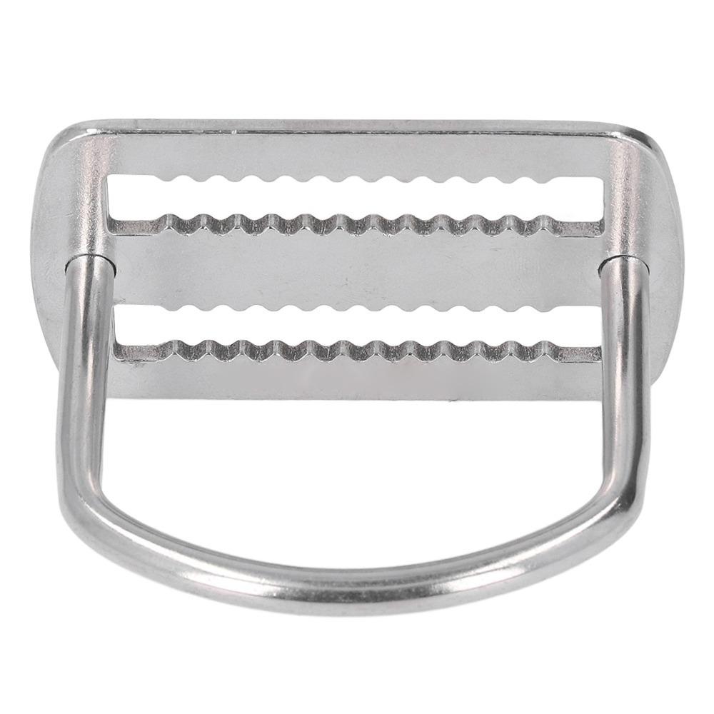 2PCS 316 Stainless Steel D Ring Webbing Harness Belt Retainer Diving Accessories